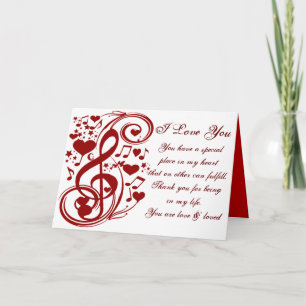 Cartão De Festividades Música é amor_