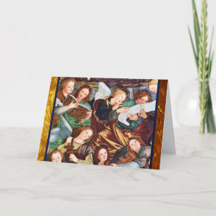 Cartão De Festividades Musician Angels Inspiration