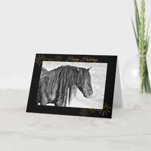 Cartão De Festividades Mustang Happy Holiday Card