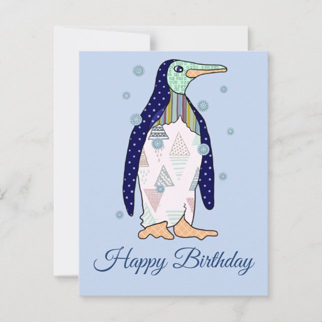 Cartão De Festividades Musteringuin Geburtstag (Frente)