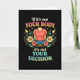 Cartão De Festividades My Body, My Choice