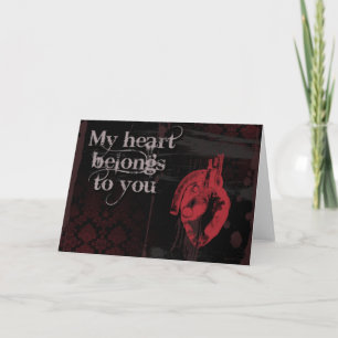 Cartão De Festividades My heart belongs to you card