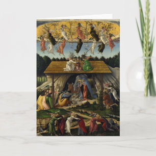 Cartão De Festividades Mystical Nativity by Sandro Botticelli