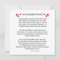 Na Flandres Field, Os Poppies Explodem John McCrae