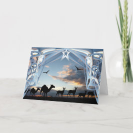 Cartão De Festividades Na maneira a Bethlehem