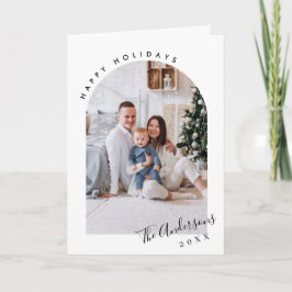 Cartão De Festividades Na moda 5 FOTO de Natal Elegante