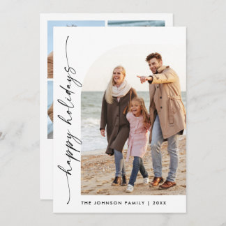 Cartão De Festividades Na moda 5 FOTO de Natal Elegante