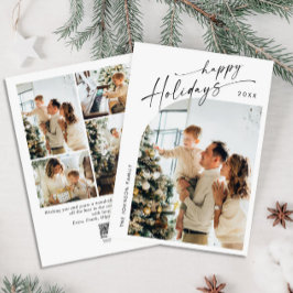 Cartão De Festividades Na moda 5 FOTO de Natal Elegante