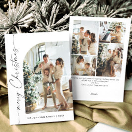 Cartão De Festividades Na moda 5 FOTO de Natal Elegante