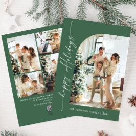 Cartão De Festividades Na moda 5 FOTO de Natal Elegante