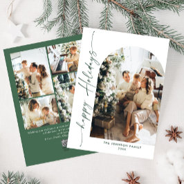 Cartão De Festividades Na moda 5 FOTO de Natal Elegante