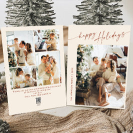 Cartão De Festividades Na moda 5 FOTO de Natal Elegante