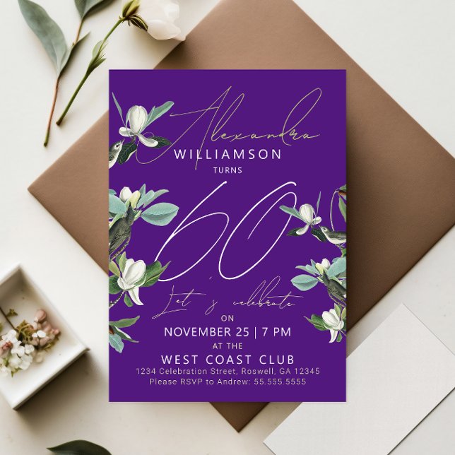 Cartão De Festividades Na moda De Quic Roxo E Branco Sessenta E Moderna F (Criador carregado)