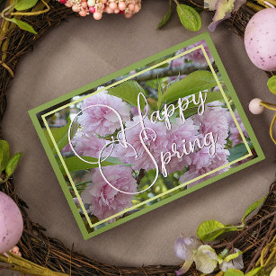 Cartão De Festividades Na moda Feliz, Rosa, Pastel, Personalizado
