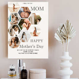 Cartão De Festividades Na moda, mãe Foto Collage elegante
