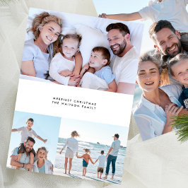 Cartão De Festividades Na moda Simples de Várias Fotografias