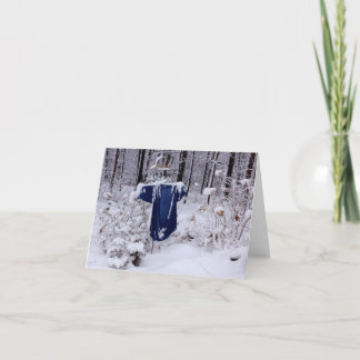 Cartão De Festividades na neve...