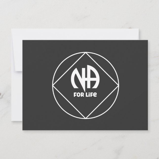 Cartão De Festividades NA para a vida (Frente)