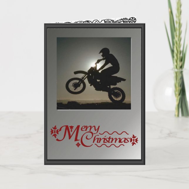 Cartão De Festividades Na sua bicicleta! (Frente)