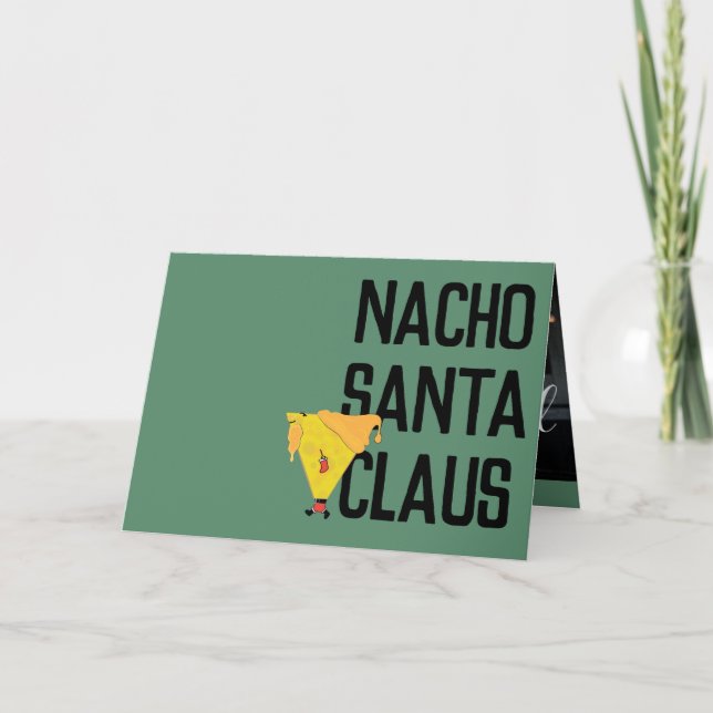 Cartão De Festividades Nacho Papai Noel (Frente)