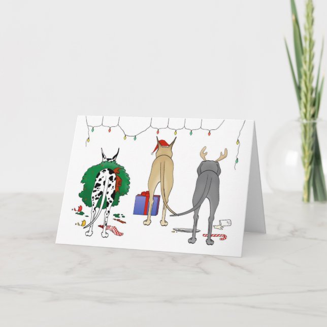 Cartão De Festividades Nada de Bumbum de Natal Danado (Frente)