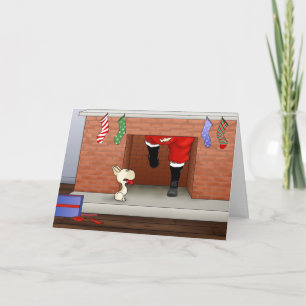 Cartão De Festividades Nada de Bumbum de Natal francês