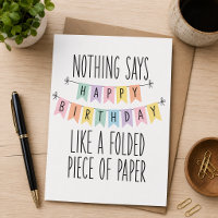 Nada Diz “Feliz Aniversário” Como Uma Peça Dobrave