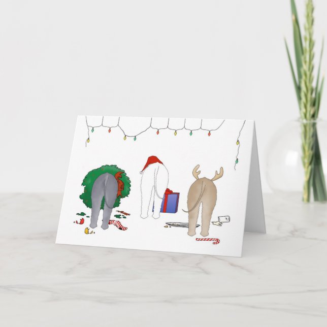 Cartão De Festividades Nada termina um Natal de Bedlington (Frente)