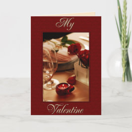 Cartão De Festividades Namorados à luz de Rosas