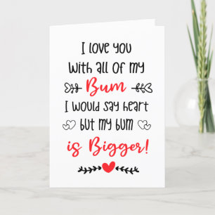 Cartão De Festividades namorados Adolescentes Engraçados, Eu Te Amo Com M