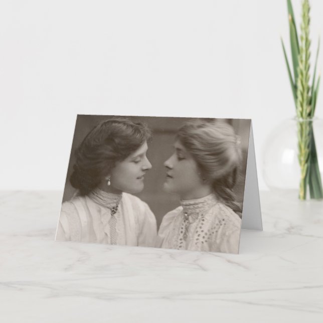 Cartão De Festividades Namorados alegres (Frente)