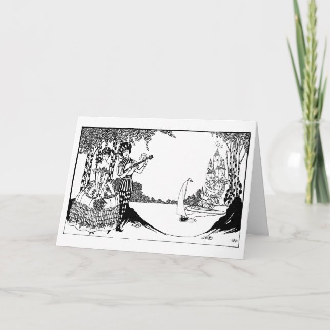 Cartão De Festividades Namorados anacrónicos do corte (Frente)