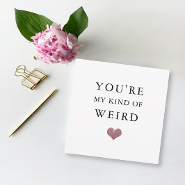 Cartão De Festividades namorados/aniversário engraçado brilho estranho