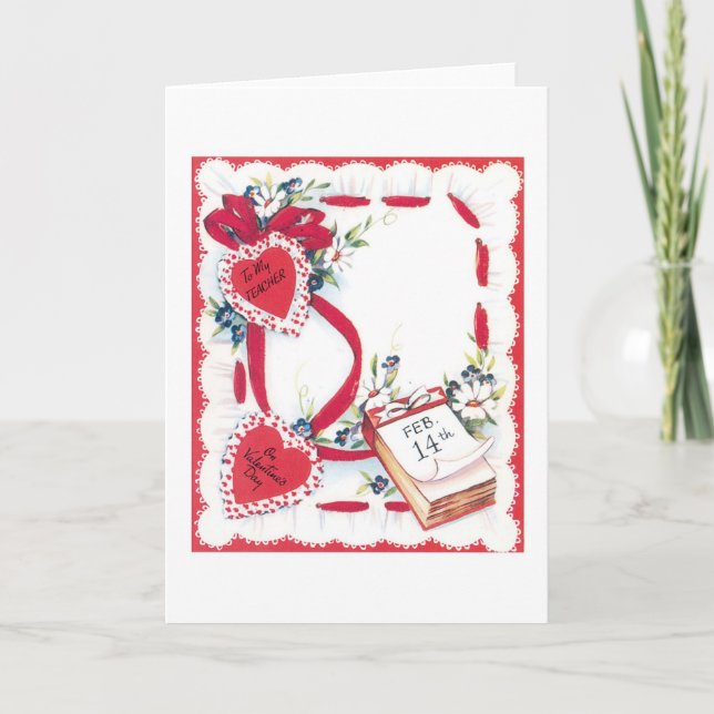 Cartão De Festividades Namorados antigo (Frente)