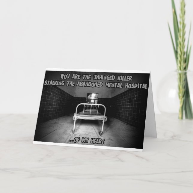 Cartão De Festividades Namorados assustadores (Frente)