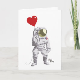 Cartão De Festividades Namorados astronauta