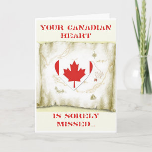 Cartão De Festividades Namorados Cardíaco-Militar Canadense