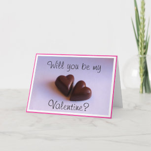 Cartão De Festividades Namorados Chocolate Romântico Corta qualquer Texto