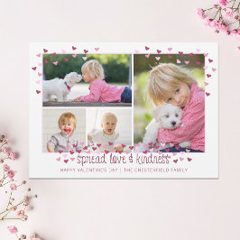 Cartão De Festividades Namorados Corações 4 Foto Espalhar amor e bondade