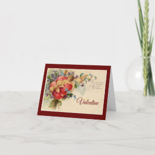 Cartão De Festividades Namorados Cupido Vintage