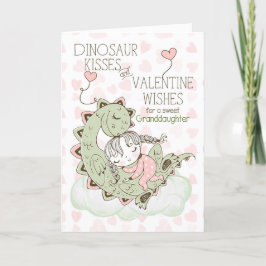 Cartão De Festividades Namorados da neta Dino Kisses Stegosaurus