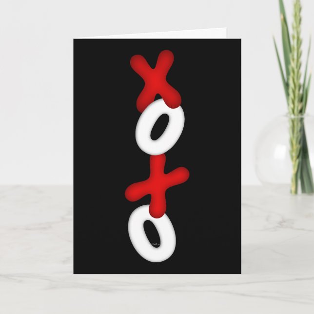 Cartão De Festividades Namorados de abraços e beijos (Frente)