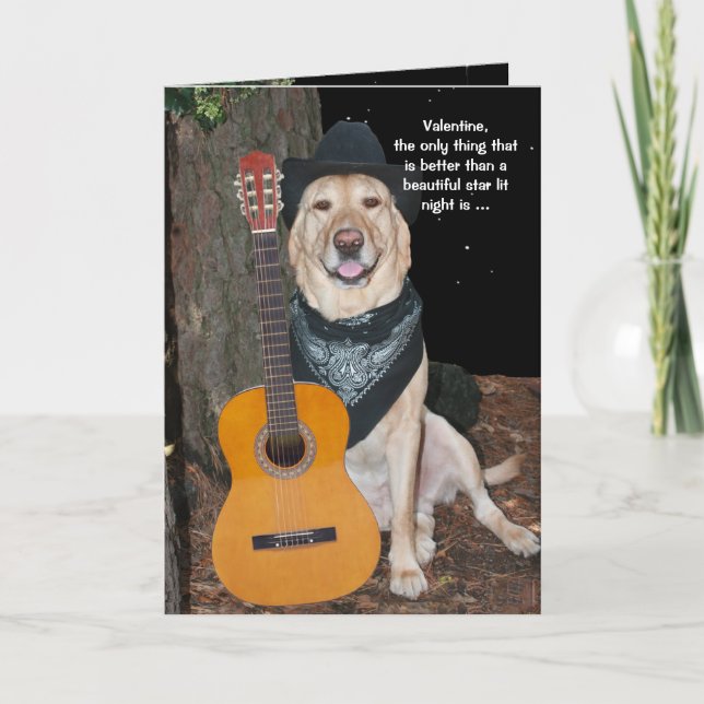 Cartão De Festividades Namorados de Cachorro Personalizável (Frente)