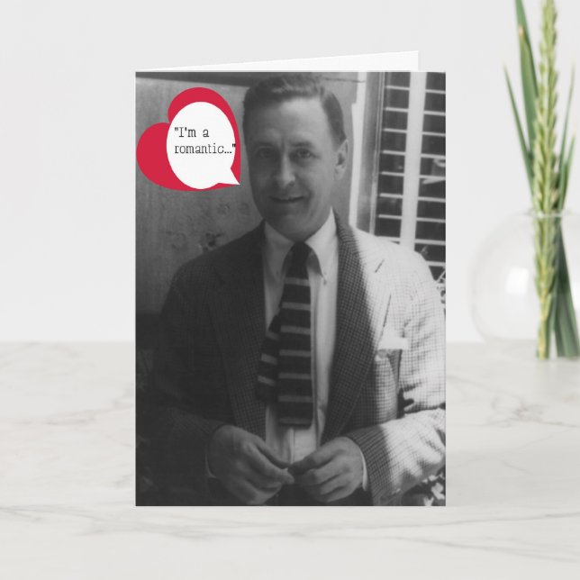 Cartão De Festividades Namorados de F. Scott Fitzgerald (Frente)