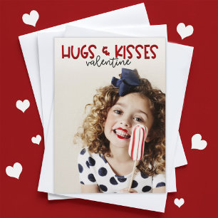 Cartão De Festividades Namorados de Fotografia de Hugs e Kisses
