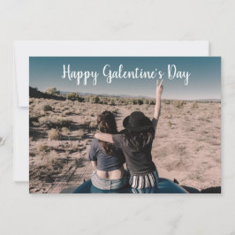 Cartão De Festividades Namorados de Fotografias do Feliz Dia Galentines
