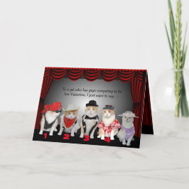 Cartão De Festividades Namorados de Gatinho Bachelorette personalizável