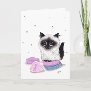 Cartão De Festividades Namorados De Himalaia - Gato De Bihrle