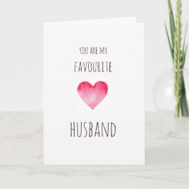 Cartão De Festividades Namorados de marido favoritos