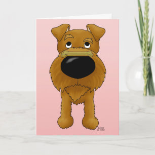 Cartão De Festividades Namorados de Terrier irlandês